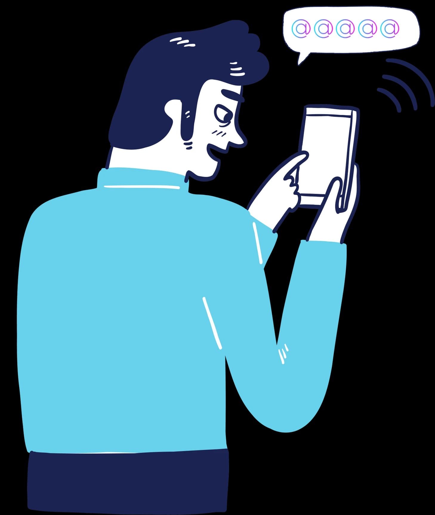 Digital interaction illustration